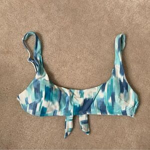 Aerie Aqua Scoop Bikini Top S